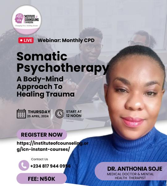 CERTIFICATE IN SOMATIC PSYCHOTHERAPY CPD